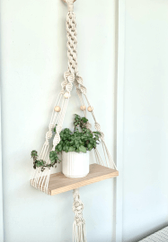 Image for Knot and Sip Class: Make a Macrame Hanging Shelf