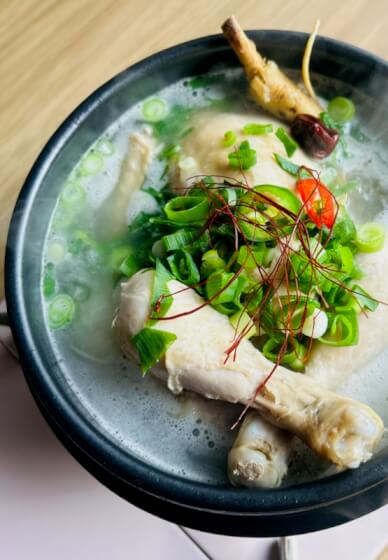 Korean Chicken Soup Sam Gye Tang Class