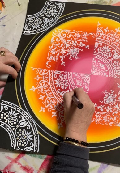 Large Mandala Painting Workshop