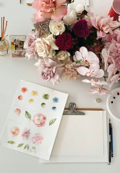 Learn Botanical Watercolour Painting at Home
