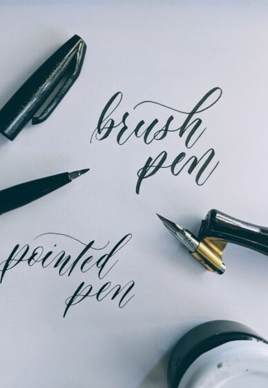 Learn Brush Pen and Pointed Pen Modern Calligraphy