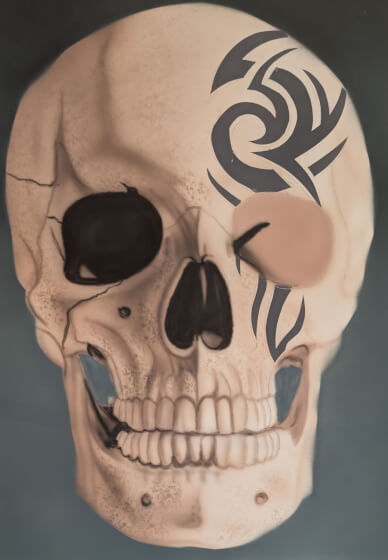 Learn to Airbrush a Tribal Skull for Beginners Workshop