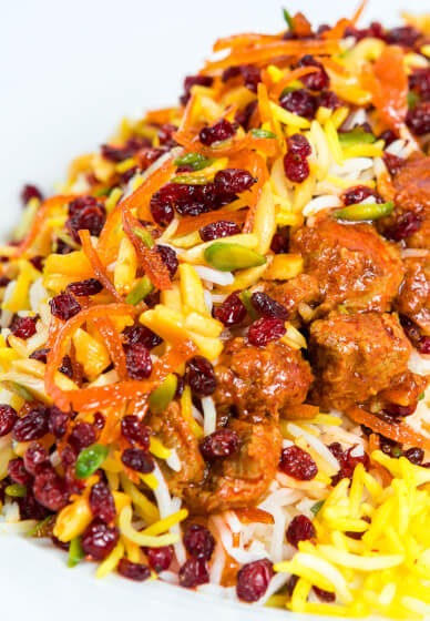 Learn to Cook Gheymeh-Nesar Incorporated Rice / Stew