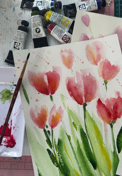Learn to Paint Watercolour Florals for Beginners