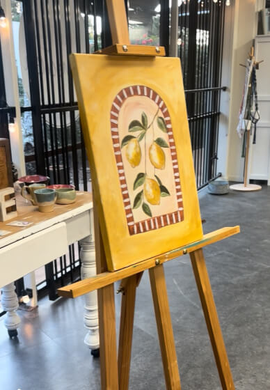 Lemon Zest Paint and Sip Workshop