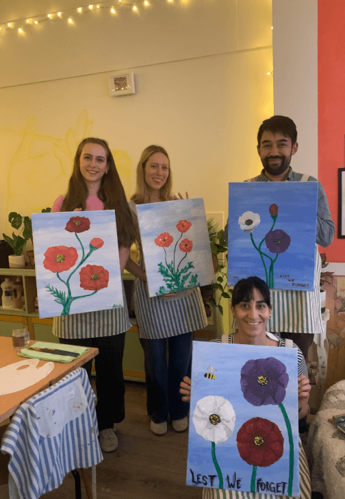 Lest We Forget Poppy Paint and Sip Class