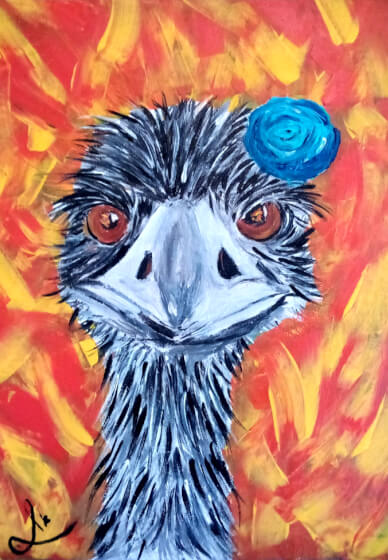 Let's Paint an Emu
