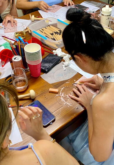 Lino Print Card Making Class