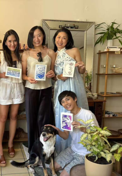 Lino Print Cards Class