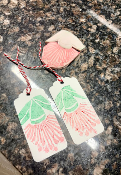 Lino Print Gift Tag Class