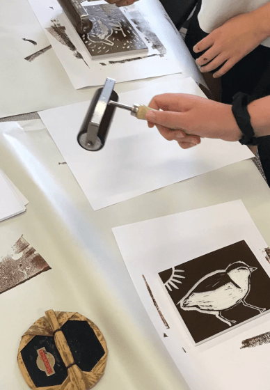 Linocut Printmaking Class for Beginners