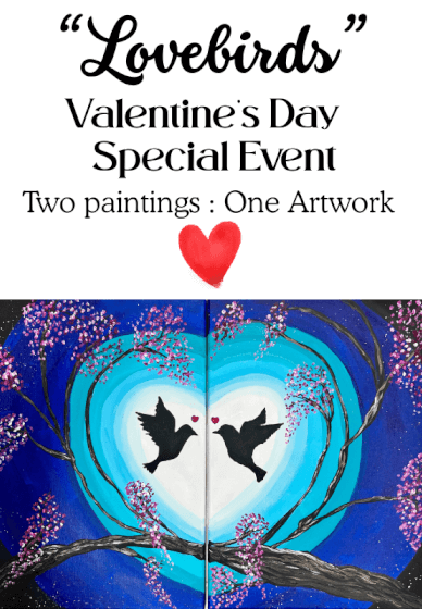 Valentine's Day Paint and Sip Class