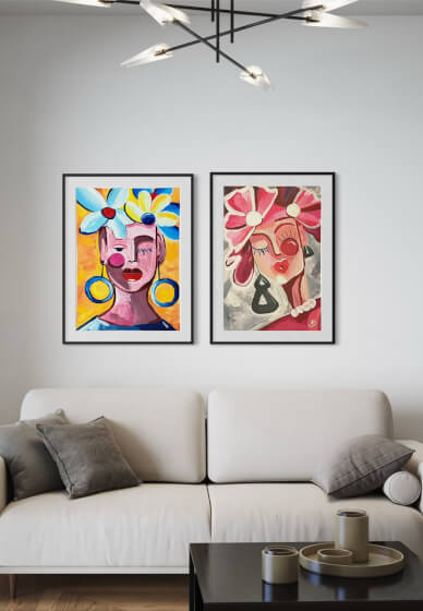 Whimsical Portraits Paint and Sip Class