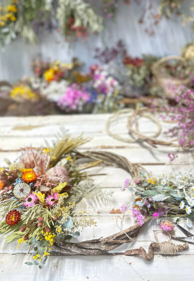 Long Lasting Dried Floral Wreath Workshop