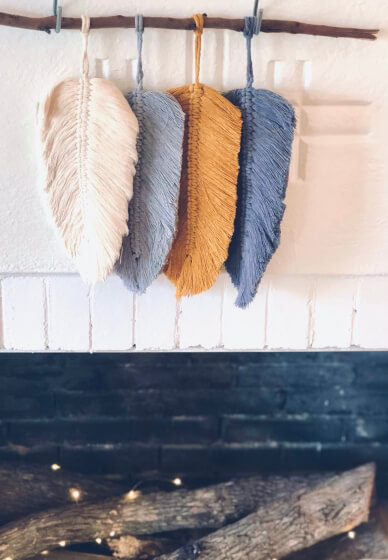 Macramé Feather Wall Hanging Craft Kit