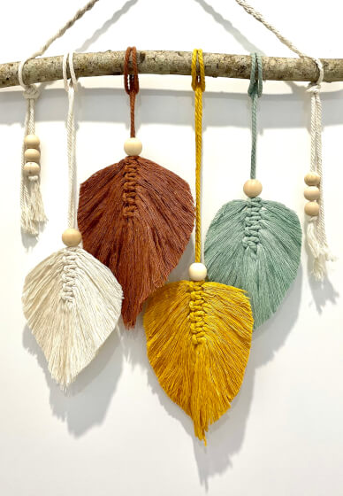 Macrame Feather Wall Hanging Workshop