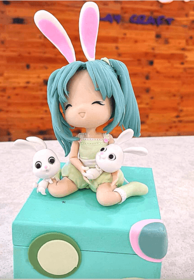 Make a Bunny Girl Sculpture with Clay