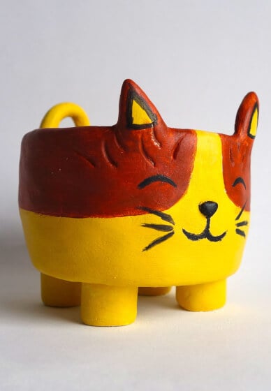 Make a Clay Cat Vessel at Home