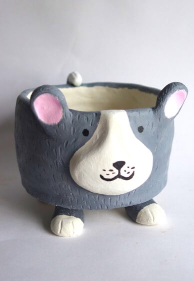 Make a Clay Dog Vessel at Home