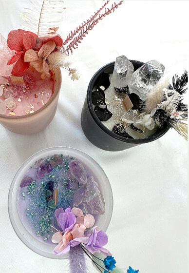Make a Crystal Candle