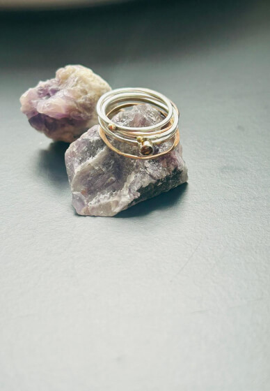 Make a Ring in a Day - Silver & Gold Stackable Ring Set