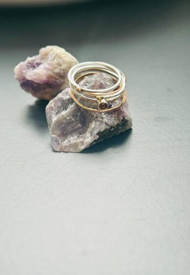 Make a Ring in a Day - Silver & Gold Stackable Ring Set