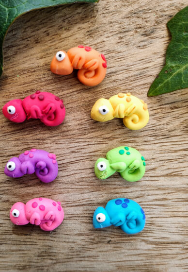 Make Chameleon Polymer Clay Earrings, Online class & kit, Gifts