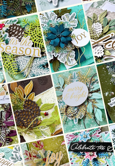 Make Elegant Pine Snowflakes Cards: Virtual Retreat