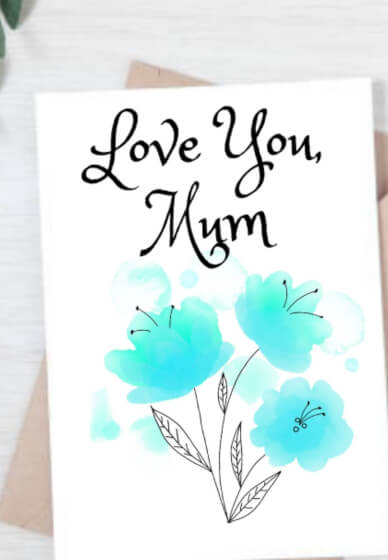 Make Watercolour Cards for Mother's Day
