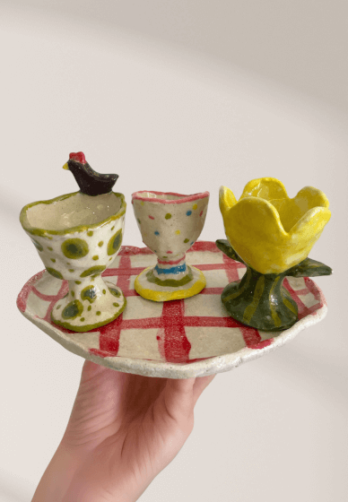 Make Your Own Egg Cups Clay Workshop
