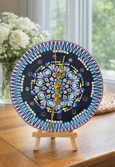 Mandala Clock Art Workshop: Create a Functional Masterpiece
