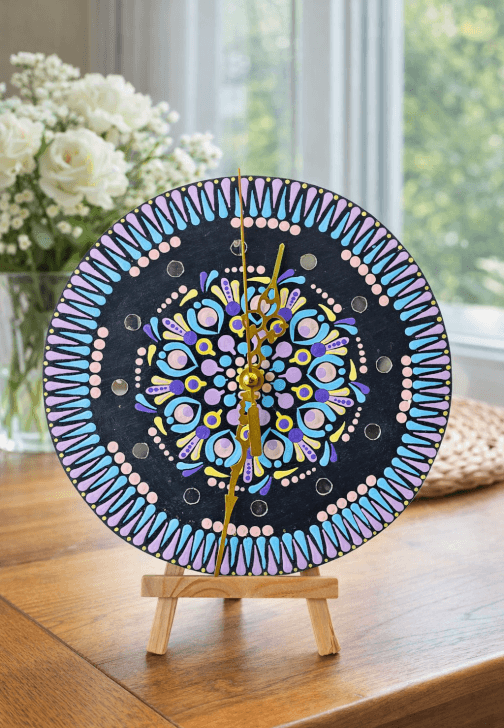 Mandala Clock Art Workshop: Create a Functional Masterpiece