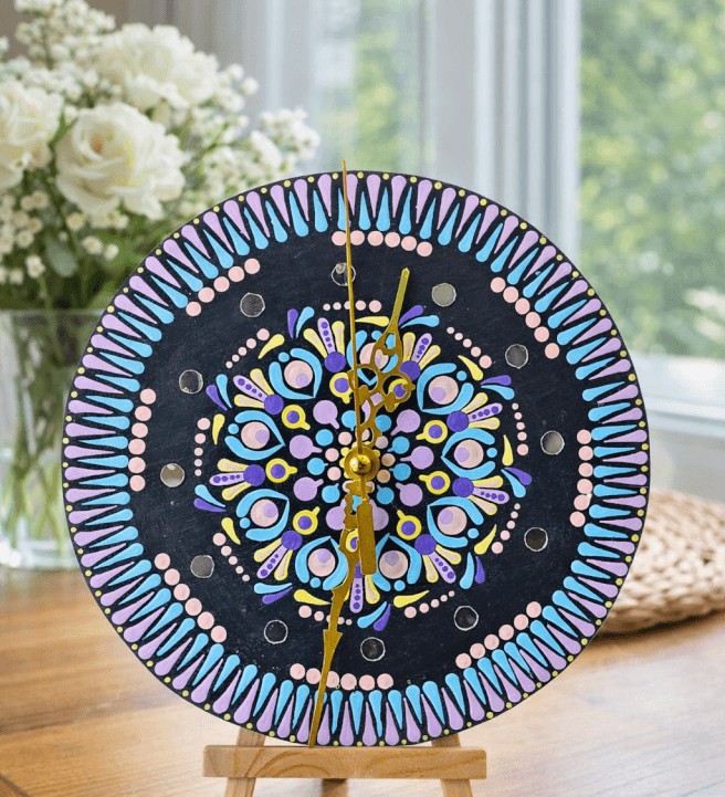 Mandala Clock Art Workshop: Create a Functional Masterpiece