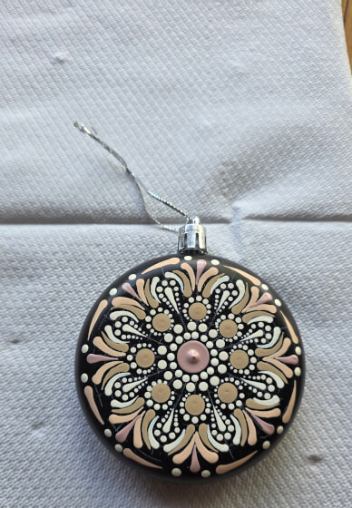 Mandala on Christmas Ornament Painting Workshop