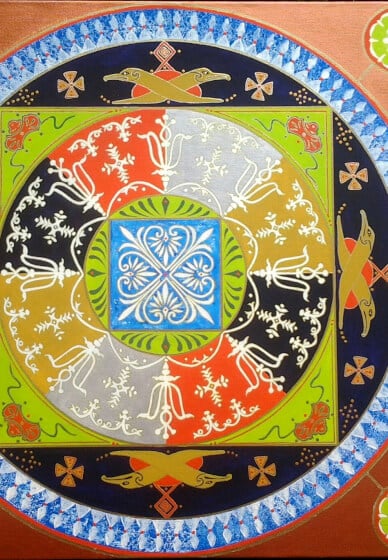 Mandala Painting in Acrylics