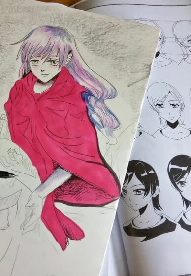 Manga Character Drawing Class for Kids and Teens