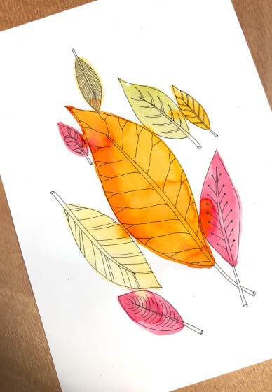 Meditative Drawing and Painting: Autumn Leaves