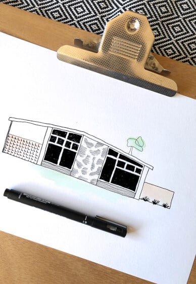 Meditative Drawing and Painting: Mid Century Home