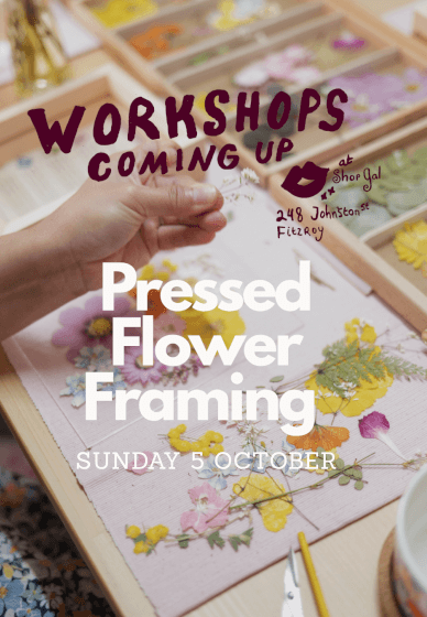 Melbourne Pressed Flower Framing Class