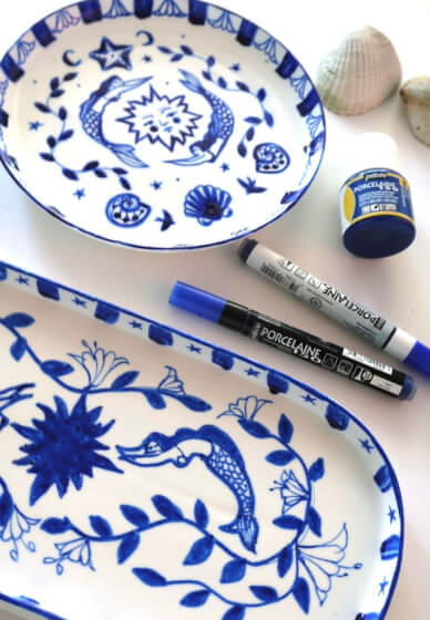 Mermaids on Ceramic: A Decorative Plate Workshop