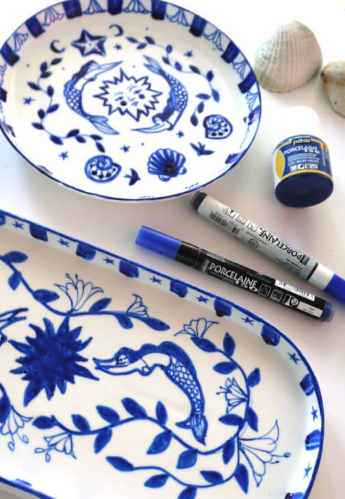 Mermaids on Ceramic: A Decorative Plate Workshop