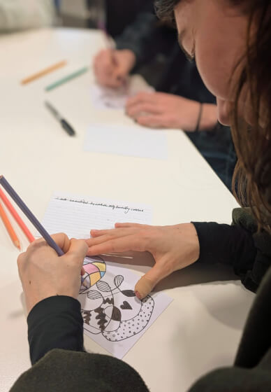 Mindful Affirmations Art Workshop for Stress Management