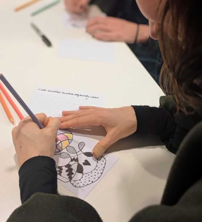 Mindful Affirmations Art Workshop for Stress Management