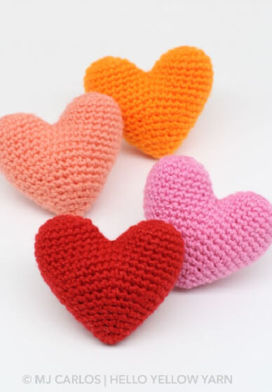 Mindful Crochet Love Hearts for Mother's Day