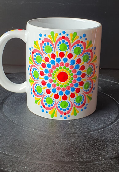 Mindful Dot Mandala Coaster and Mug Painting Workshop