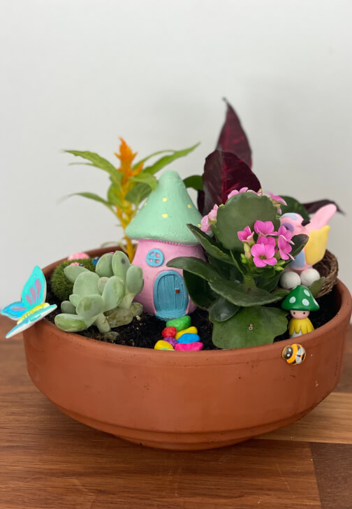 Mini Fairy Garden or Dino Garden Kids Workshop