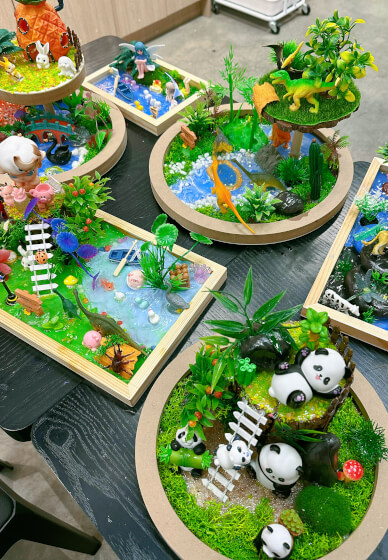 Miniature Wonderland Workshop with Crystal Resin Finish