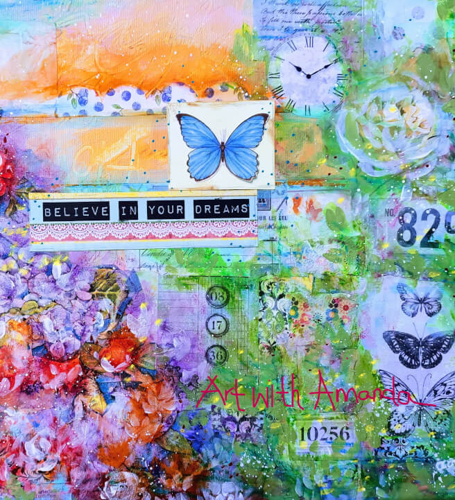 Mixed Media Class - Believe in Your Dreams