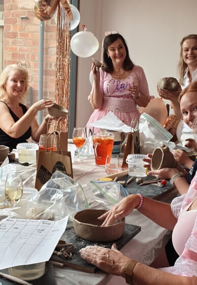 Mobile Ceramics Workshop for Hens Parties or Team Wellbeing