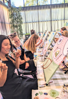 Mobile Paint and Sip Art Class